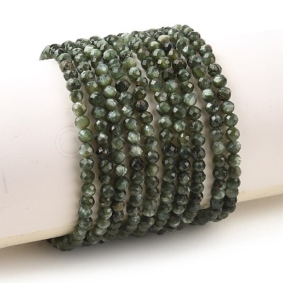 Natural Seraphinite Beads Strands G-K376-A02-3mm-1