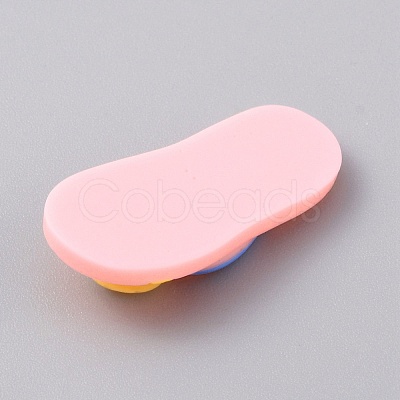 Opaque Resin Cabochons RESI-WH0077-32A-1