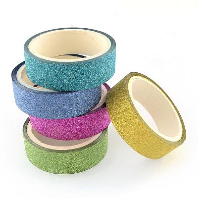 Glitter Powder DIY Scrapbook Decorative Paper Tapes DIY-S028-02-1