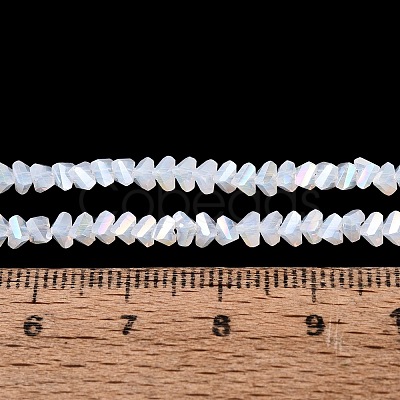 Electroplate Imitation Jade Glass Beads Strands EGLA-Q139-01A-B01-1