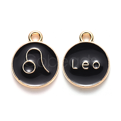 Alloy Enamel Pendants LS-ENAM-S124-01A-08G-1