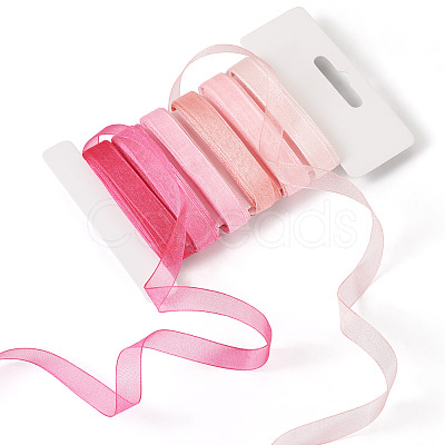 30 Yards 6 Colors Polyester Ribbon OCOR-TAC0028-06A-1