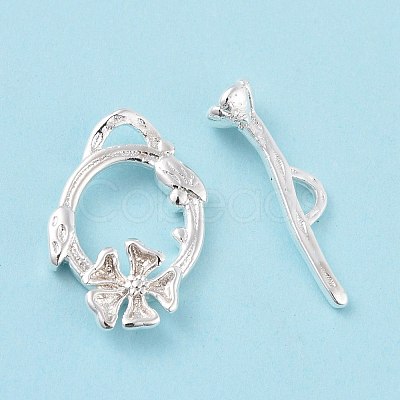 Eco-friendly Brass Toggle Clasps KK-D082-20S-1