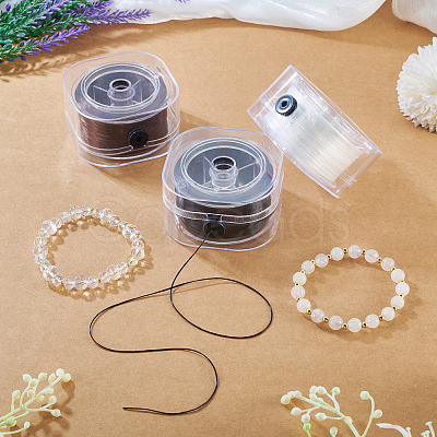 3 Boxes 3 Colors Flat Elastic Crystal String EW-TA0001-12C-1