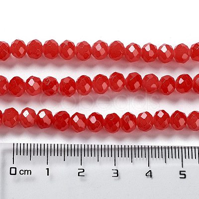Baking Paint Imitation Jade Glass Bead Strands DGLA-A034-J10mm-A32-1