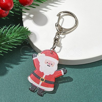 Christmas Theme Acrylic Pendant Decoration HJEW-YW00032-01-1