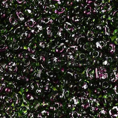 Picasso Spray Painted Glass Seed Beads SEED-T006-04-18-1