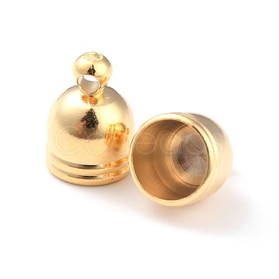 Brass Cord End Cap for Jewelry Making KK-O139-14C-G-1