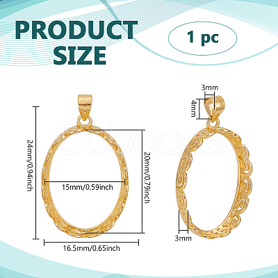1Pc Sterling Silver Basket Pendant Settings STER-BC0003-15B-G-1