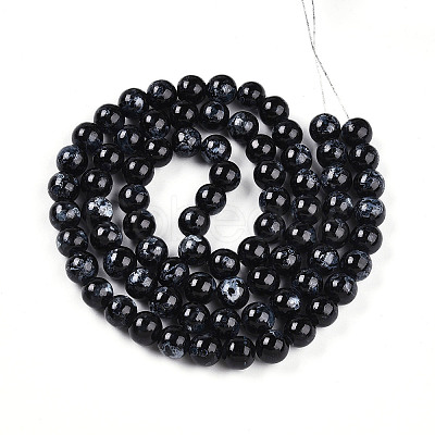 Baking Paint Glass Beads Strands DGLA-N003-10mm-A10-1
