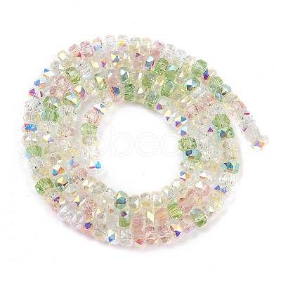 Electroplate Glass Beads Strands EGLA-B011-04A-04-1