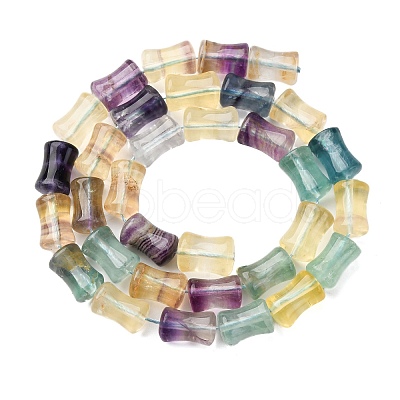 Natural Colorful Fluorite Beads Strands G-H051-B01-02-1