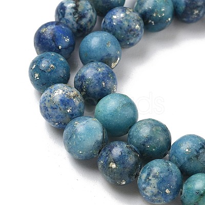 Dyed Natural Dolomite Beads Strands G-D337-8mm-D06-1
