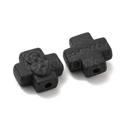 Spray Painted Alloy Beads FIND-G064-14-1