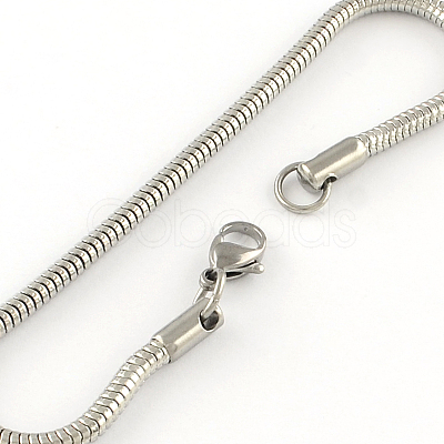 Tarnish Resistant 304 Stainless Steel European Style Bracelets for Jewelry Making PPJ-R002-02-1