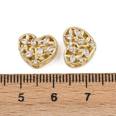 Brass Pave Cubic Zirconia Multi-strand Links ZIRC-F145-10G-01-1