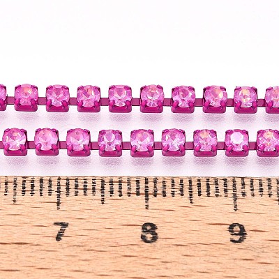 Iron Rhinestone Cup Chains CH-T006-05B-06-1