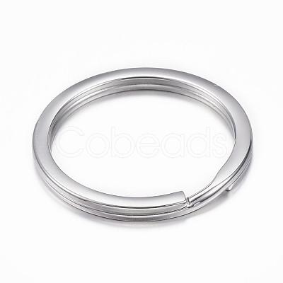 Tarnish Resistant 304 Stainless Steel Split Key Rings Hand Polished STAS-H383-29P-1