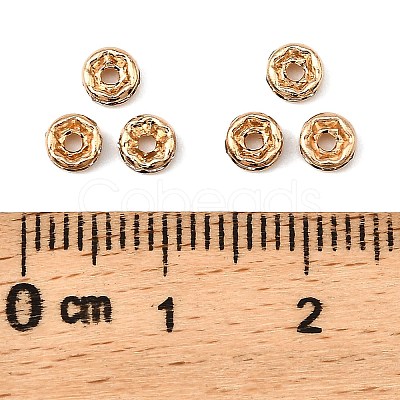 Rack Plating Brass Crystal Rhinestone Rondelle Space Beads RB-D303-KCG-1