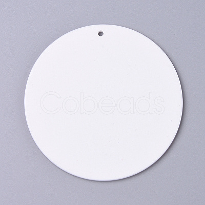 Natural Poplar Wood Big Pendants WOOD-D010-17-1