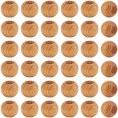 100Pcs Wood Beads WOOD-SP0001-60-1