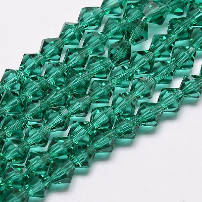 Imitate Austrian Crystal Bicone Glass Beads Strands GLAA-F029-3x3mm-10-1