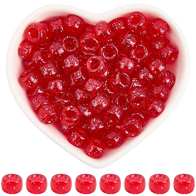 500Pcs Transparent Plastic Beads KY-SP0001-54E-1