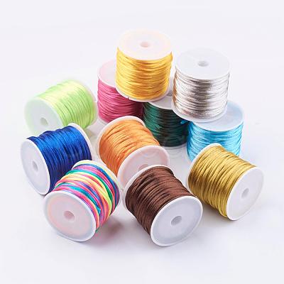 Nylon Satin Rattail Cords NWIR-L006-1mm-M-1