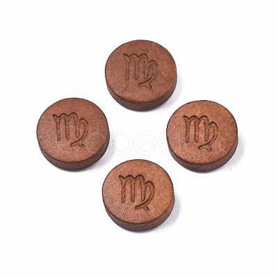 Laser Engraved Wood Beads WOOD-S053-53E-1