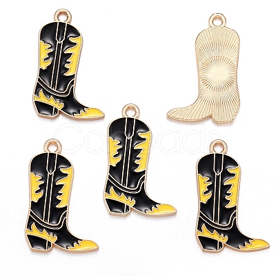 West Cowboy Theme Alloy Enamel Pendants PW-WG63D70-02-1