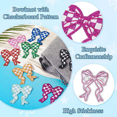 8Pcs 8 Colors Polyester Clothing Patches DIY-TA0015-31-1