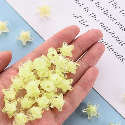Transparent Acrylic Beads TACR-S152-11A-07-1