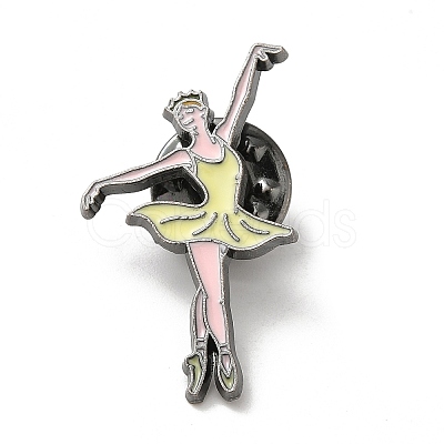 Dancing Girl Enamel Pins JEWB-K018-02A-B-1