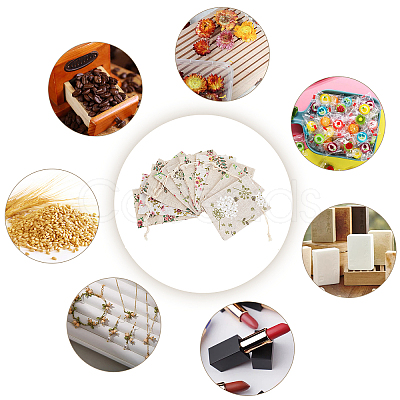 40Pcs 5 Styles Packing Pouches Drawstring Bags ABAG-PH0001-22-1