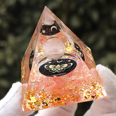 Butterfly Orgonite Pyramid Resin Energy Generators PW-WG45799-01-1
