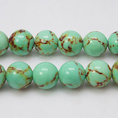 Synthetic Turquoise Beads Strands X-TURQ-H038-8mm-XXS10-1