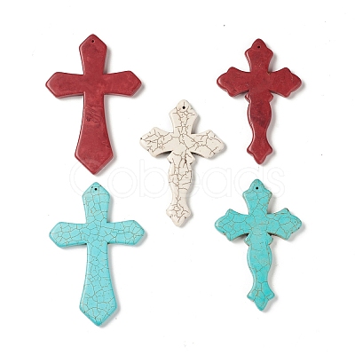 Synthetic Howlite Pendants G-A211-09-1