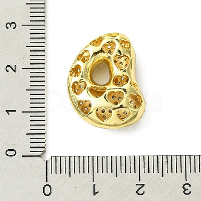 Rack Plating Brass Cubic Zirconia Pendants KK-S378-02G-D-1