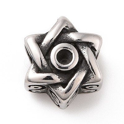 304 Stainless Steel European Beads STAS-M301-39AS-1