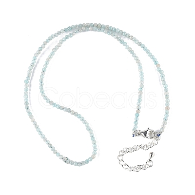 Natural Amazonite Beaded Necklaces NJEW-K114-A-A07-1