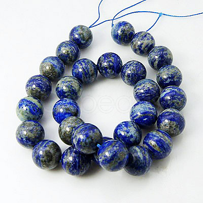 Natural Lapis Lazuli Beads Strands G-G099-4mm-7-1