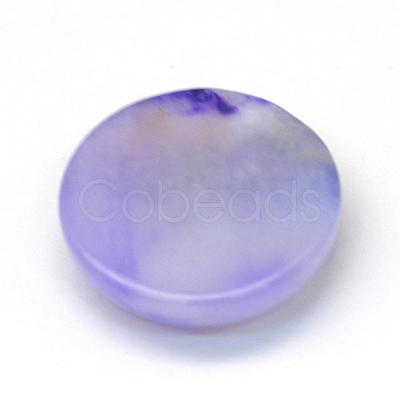 Dyed Natural Striped Agate/Banded Agate Cabochons X-G-R348-20mm-01-1