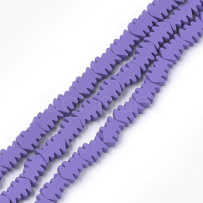 Spray Painted Non-magnetic Synthetic Hematite Beads Strands G-T116-13-15-1