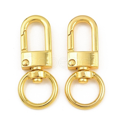 Alloy Swivel Clasps AL-CBAC079-09G-1
