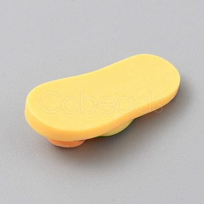 Opaque Resin Cabochons RESI-WH0077-32E-1