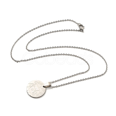 Non-Tarnish Constellation Pendant Necklaces NJEW-S422-04P-02-1