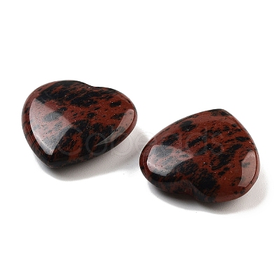 Heart Natural Mahogany Obsidian Palm Stones G-C134-06A-24-1