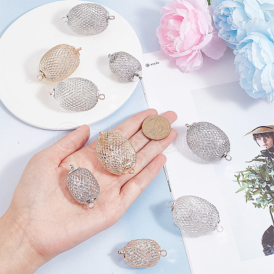 12Pcs 6 Styles Lantern Iron Connector Charms IFIN-PH0009-76-1