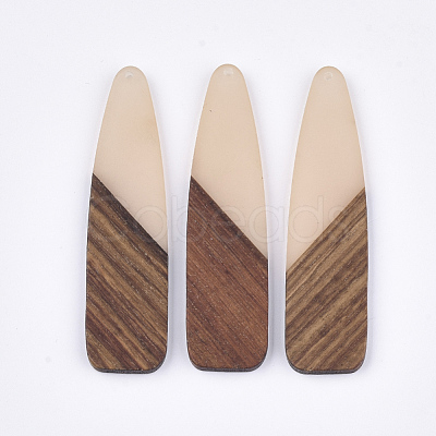 Resin & Walnut Wood Big Pendants X-RESI-S358-98D-1