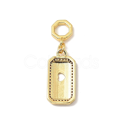 Brass Micro Pave Cubic Zirconia Pendants KK-C111-02G-03-1